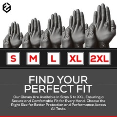 First Glove 3.5 Mil Black Nitrile – – Cleaning For