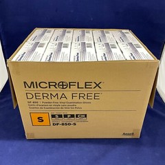 CASE OF 1000: Small MICROFLEX Non-Latex Powder-Free Vinyl Gloves Clear DF-850-S