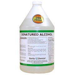 Denatured Alcohol 200-Proof Ethyl Alcohol – 1 Gallon (128 oz) for Cleaning & Dis