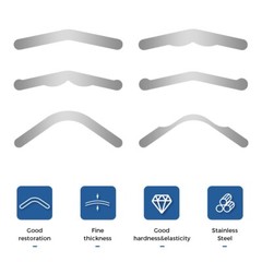 20Pcs Dental Tofflemire Matrix Bands 0.04mm Margin Elevation Increased Curvature
