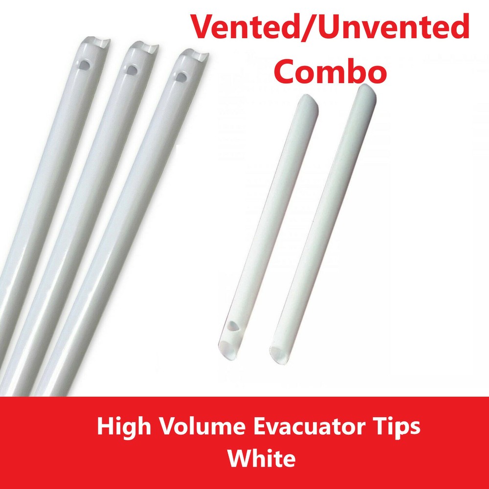1000/Cs Dental HVE Tips High Volume Suction Dental Tips,Vented /Unvented Combo