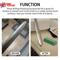 Buffing Polishing Cutting Compounds 1 Lbs.Kit Polishing Rouge Bars for Buffing P