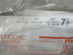 ENCORE Latex MICRO Surgical Gloves Sterile *25 Pair* Size: 7.5 *See Date*3-25