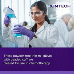 Kimtech 55083 Large Purple Nitrile Exam Gloves Box of 1000 Gloves expires 2028