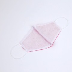 5 FUCHSIA 2-Layer Cotton Face Masks Washable Protective Covers Protection Gear