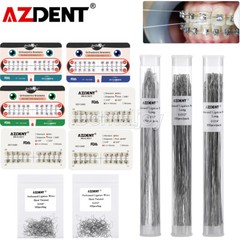 AZDENT Dental Ortho Wire Preformed Ligature Ties Long Short Twist /Bracket Brace