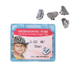 Dental Orthodontic Buccal Tube 2nd Molar Bonding Tube 022 MBT 50 Set/box