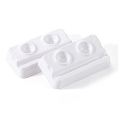 200/Box JMU Dental Disposable Dental Mixing Well – 2 Wells Mini Mixing Trays