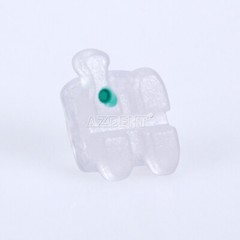 AZDENT Dental Orthodontic Braces Clear Ceramic Bracket Roth Slot.022 Hooks 3 4 5