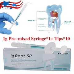 Root canal bioceramic sealer Root Canal Endo Filling Cement 1g +10 Tips Dental