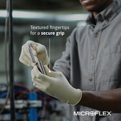 Case of 1000 MICROFLEX Diamond Grip MF-300 XL Gloves – Ideal for Various Uses