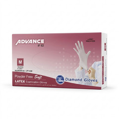 1000 Pcs Latex Exam Gloves White 6 Mil Powder FREE Dental All Size S, M, L, XL