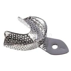 Dental Impression Trays Stainless Steel Perforated 6PC Upper+Lower S/M/L SKYSEA