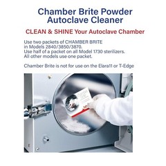 TUTTNAUER CHAMBER BRITE POWDER AUTOCLAVE CLEANER (1 BOX – PACK OF 10)