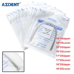 Dental Orthodontic Super Elastic Niti Arch Wire Rectangular Natural Form 10pcs