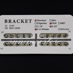 Dental Ortho Bracket Braces Mini/Standard 018/022 Roth/MBT/Edge No/3/345 Hooks