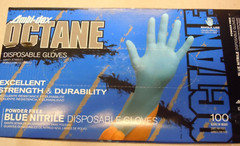 Ambi-dex Octane Blue Large Disposable Gloves – 3 mil 63-233PF/L Case of 10