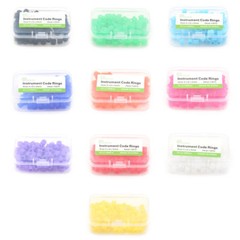 100 Pcs/Box Small Dental Orthodontic Silicone Instrument Color Code Rings Bands