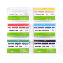 02/.04/.06 #15-40 Taper Dental Root Canal Absorbent Paper Points Color Coded
