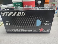MCR Safety NitriShield XL 4 Mil 9.5″ Powder Free Gloves 100 Pack Ambidextrous