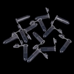 25x 2ml Graduated Centrifuge Microcentrifuge Plastic Vial Test Tubes Clear Lab