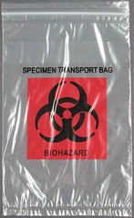 200-Pack Biohazard Bags 6″x9″ Econo-Zip Specimen Transport 1.7mil 3 Wall + Pouch