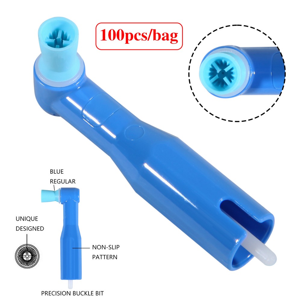 100 Dental Prophy Angles Firm Cup, Disposable & Latex Free, Premium Quality 90°