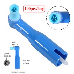 500 pcs Dental Disposable Prophy Angles Top Quality! Blue