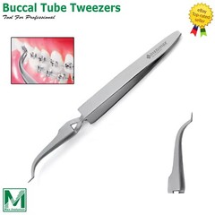 Dental Buccal Tube Tweezers Slim Orthodontic Bracket Holding Placing CE
