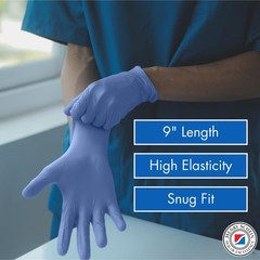 Henry Schein Criterion N200 Nitrile Exam Gloves, Latex-Free, Textured, Blue, …