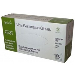 OmniTrust Vinyl Exam Gloves – Small 100/Box. Powder free, Latex free