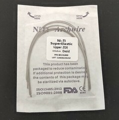 50Pieces Dental Wire Round Super Elastic Niti Arch Wires Ovoid Orthodontics Arcs