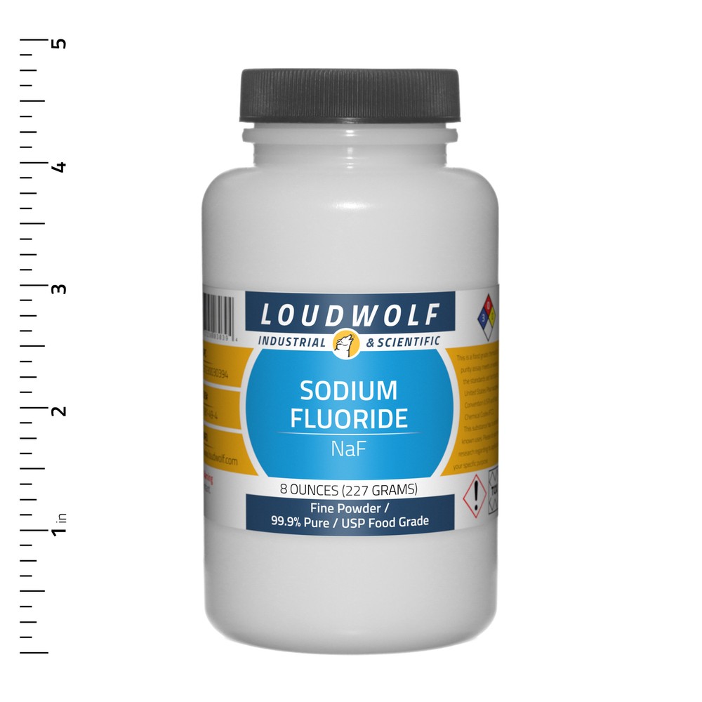 Sodium Fluoride 8 Oz USP Food Grade Fine Powder USA SELLER