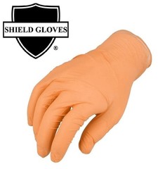 Medium 5 Mil Full Textured Orange Nitrile Powder Free Disposable Gloves 1000 Pcs