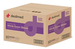 Dealmed Disposable Nitrile Exam Gloves, X-Small (200/Box)