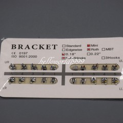 Dental Mini Roth .018 Slot 3-4-5 Hooks Orthodontic Metal Brackets Braces 50 Sets