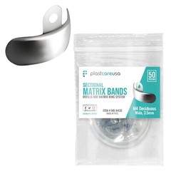 50 3.5mm M4 Decidious (Small) Dental Metal Sectional Matrix Matrices Refills