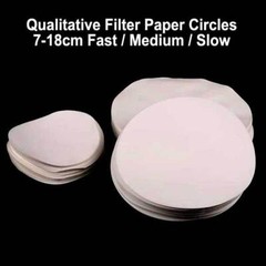 7cm-18cm Qualitative Filter Paper 100 Pieces for Chemistry Laboratory Supply