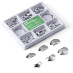 100Pcs/Box Dental Matrix Sectional Contoured Metal Matrices Band Resin Clamping
