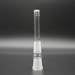 Clear Pyrex Borosilicate Lab Glass 18mm / 18mm Downstem (2.5-7″)