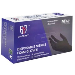 100 Disposable Nitrile Gloves 6 mil Heavy Duty Gloves Cooking Latex Powder Free