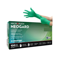 Microflex C521 NeoGard Neoprene Exam Gloves Small 100/Box