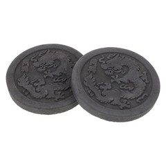 2Pcs Reusable Chinese Han Brick Mold for Craft DIY Rubbing Kit Black Color