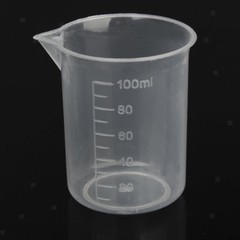 50/100/150/250/500ml Small plastic graduated measuring beaker/cup/container