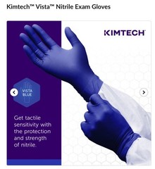(200/Pk) KIMTECH Disposable Nitrile Exam Gloves Size Medium – Vista Blue 62827