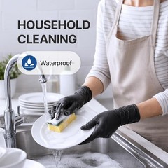 Waterproof Vinyl Gloves, 4 Mil Thickness – Versatile Disposable Gloves, 100 Pack