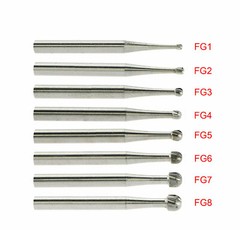 10-100pcs Dental Tugsten Round Carbide Burs FG Bur for High Speed Handpiece