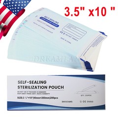up to 2000 Sterilization Pouches 3.5″ x 10 ” Dental Self Seal Pouch Bag USA