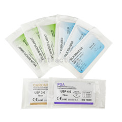 Dental Study Suture Practice Silk Sutures Braided Reverse Needle Train Test