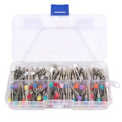 200pcs US Mixed Dental latch type prophy polishing brush flat tapered Brushes ty